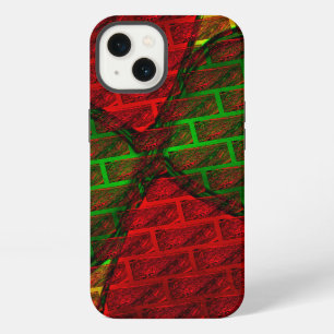 Montaje de imagen diferente, ladrillo, rojo, verde