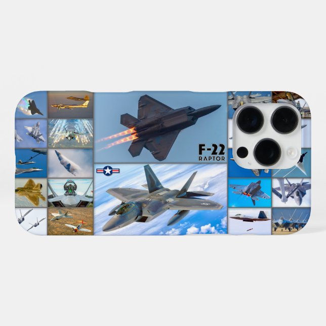 FUNDA PARA iPhone "MONTAJE" DEL RAPTOR F-22A (Reverso Horizontal)
