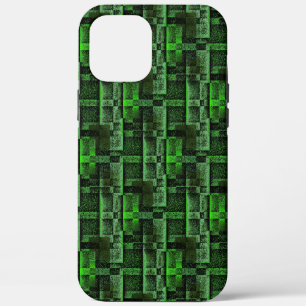 Funda Para iPhone 12 Pro Max Montaje digital de mármol de granito simulado verd