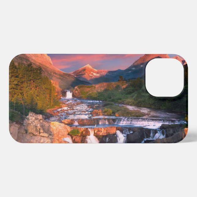 Funda Para iPhone Montañas | Parque nacional Glacier, Montana (Reverso Horizontal)