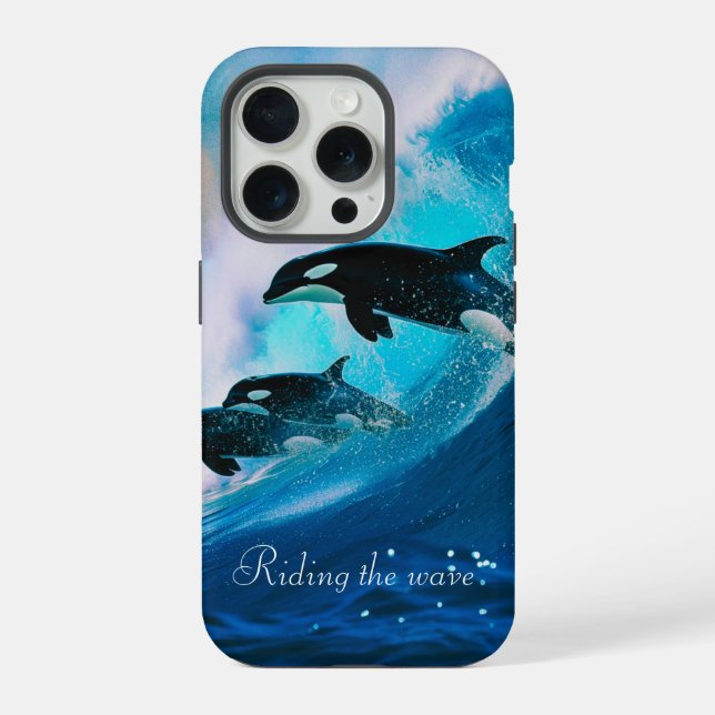 Funda Para iPhone Montando la ola  (Reverso )
