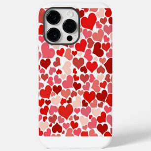 Funda Para iPhone 14 Pro Max Montones de corazones de amor en mosaico