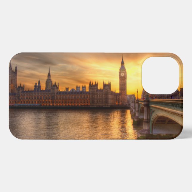 Funda Para iPhone Monuments | Big Ben & Houses of Parliament (Reverso Horizontal)