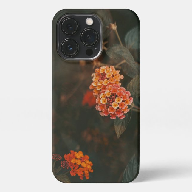 Funda Para iPhone Moody flowers art photo (Reverso)
