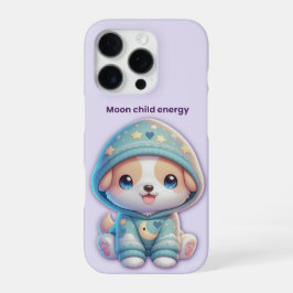 Funda Para iPhone 16 Pro Moon Child Energy Dog Case