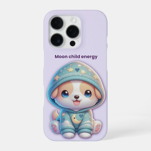 Funda Para iPhone Moon Child Energy Dog Case (Reverso)
