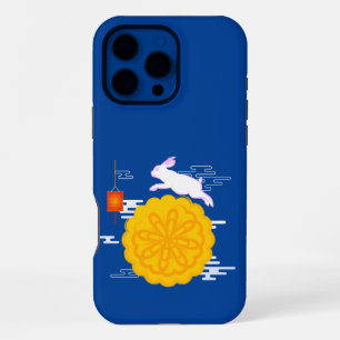 Funda Para iPhone 16 Pro Max Moonakes Jumping Moon Rabbit, Festival de Mediados