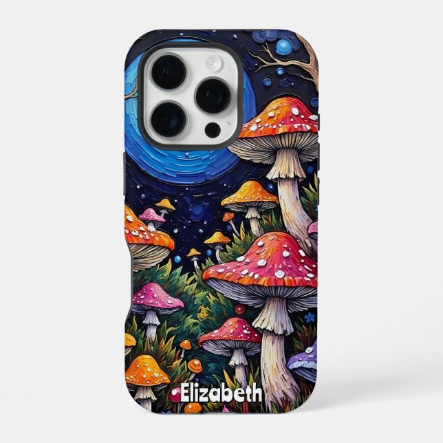 Funda Para iPhone Moonlit Mushroom Grove (Reverso )