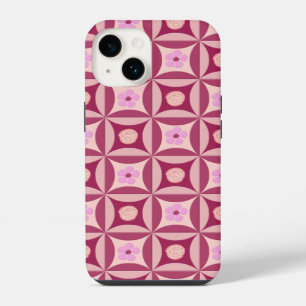 Funda Para iPhone 14 MoonStone Rosa y Flor de Cerezo en la Puerta