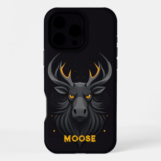 Funda Para iPhone Moose Black enojado (Reverso )