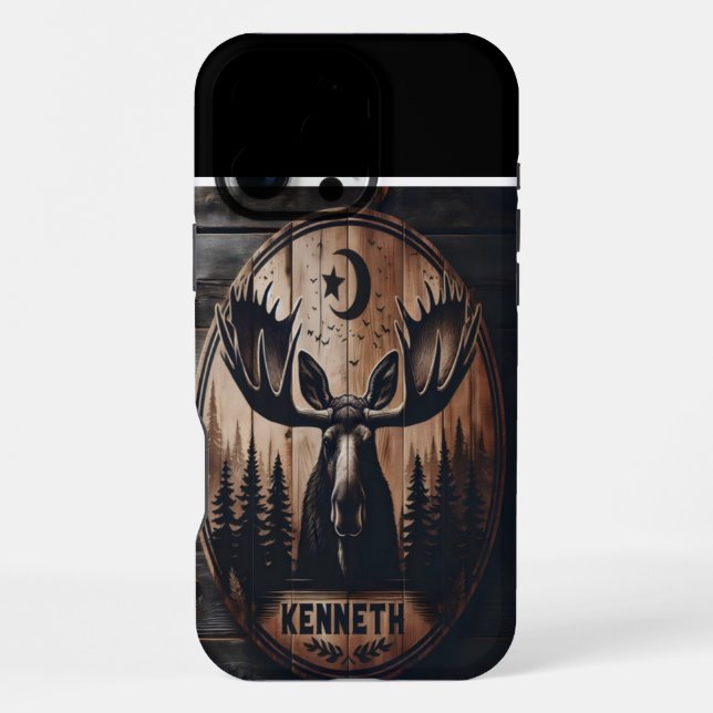Funda Para iPhone Moose In the Moonlight (Reverso )