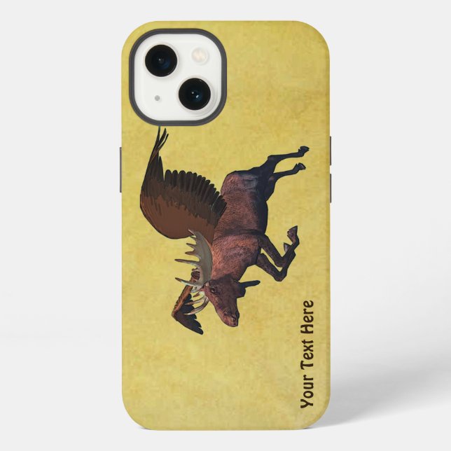 Funda Para iPhone Moose volador (Reverso )