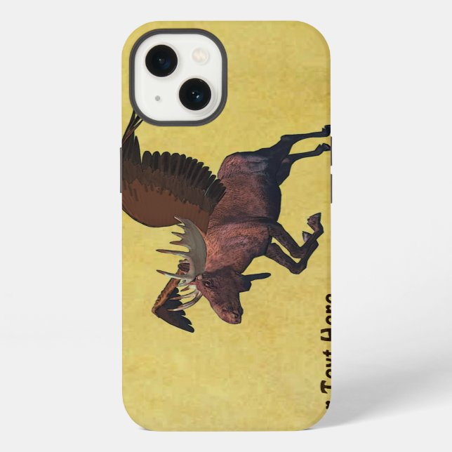 Funda Para iPhone Moose volador (Reverso )