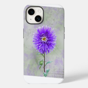 Funda Para iPhone 14 Morado acuarela Dahlia