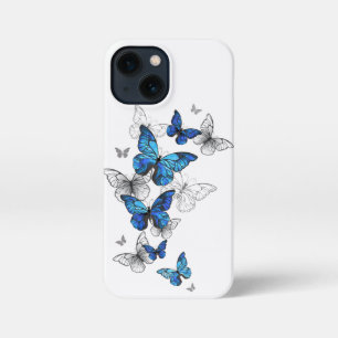 Funda Para iPhone 13 Mini Morfo de las mariposas voladoras azules