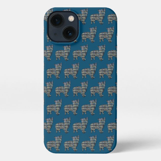 Funda Para iPhone Morkie Dog Cute Silhouette Blue (Reverso )