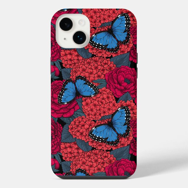 Funda Para iPhone Morpho garden azul (Reverso)