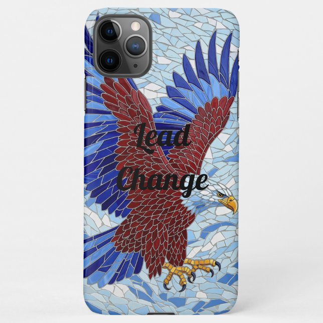 Funda Para iPhone mosaic eagle lead change aesthetic phone case (Reverso)