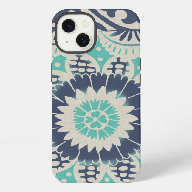 Funda Para iPhone Mosaico azul III (Reverso )