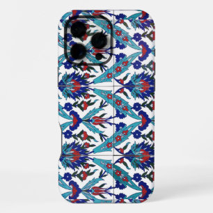 Funda Para iPhone 16 Pro Max Mosaico Cerámico Turco de Iznik con Patrón Floral