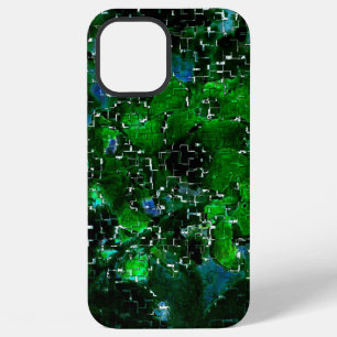 Funda Para iPhone 12 Pro Max Mosaico defectuoso de la laguna de la planta de ag
