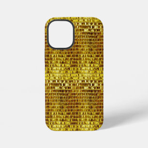 Funda Para iPhone 12 Mini Mosaico Dorado Glam Elegante Lujoso Moderno