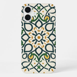 Funda Para iPhone 16 Plus mosaico floral, patrón de Mandala