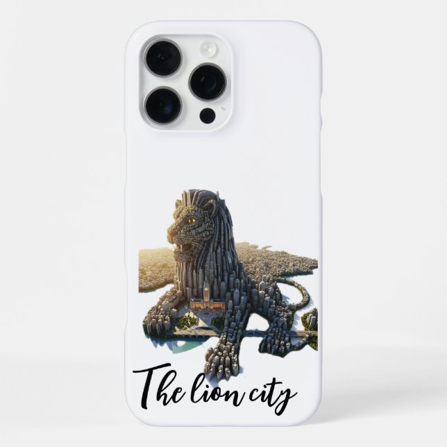 Funda Para iPhone Mosaico Negro Geométrico León Rey Espíritu de la J (Reverso )