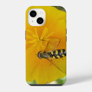 Funda Para iPhone 14 Mosca flotante y Amapola de California