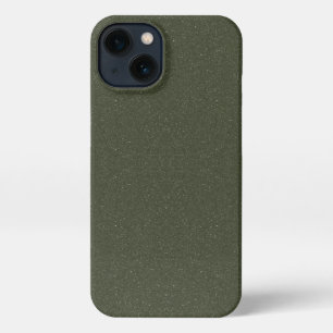 Moss Green Speckle iPhone 13 Funda - Personalizabl