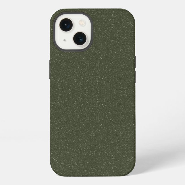 Funda Para iPhone Moss Green Texture iPhone 13 Funda - Personalizabl (Reverso )