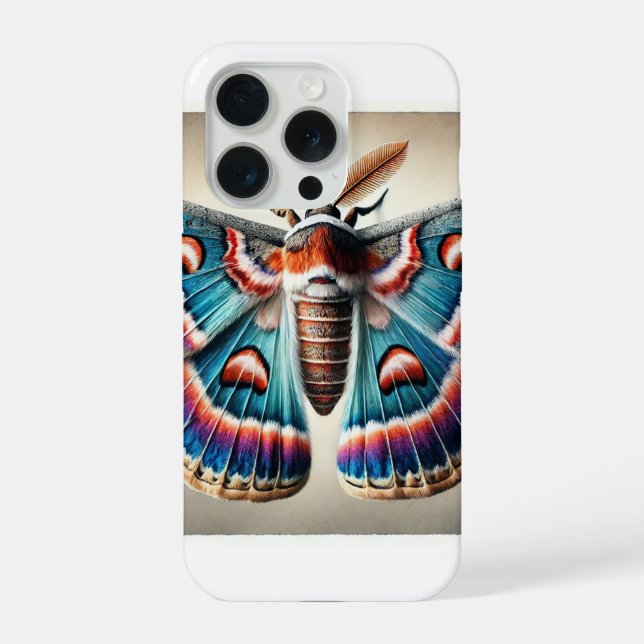 Funda Para iPhone Moth from Above 240824IREF204 - Watercolor (Reverso )