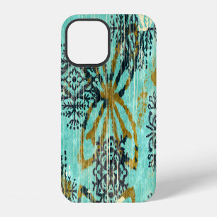 Funda Para iPhone 12 Motivo de Alfombra Étnica Tribal Grungy