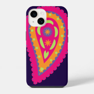 Funda Para iPhone 14 Motivo Floral Boho