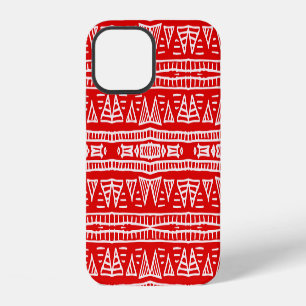 Funda Para iPhone 12 Motivos Étnicos Tribales Patrón de Rayas
