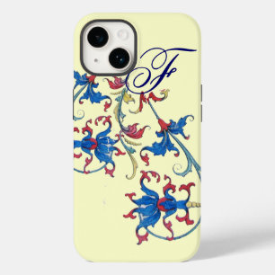 Funda Para iPhone 14 MOTIVOS FLORALES FLORENTINOS ANTIGUOS MONOGRAMA,Cr