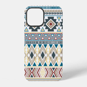 Funda Para iPhone 12 Motivos tribales aztecas: diseño geométrico sin fi