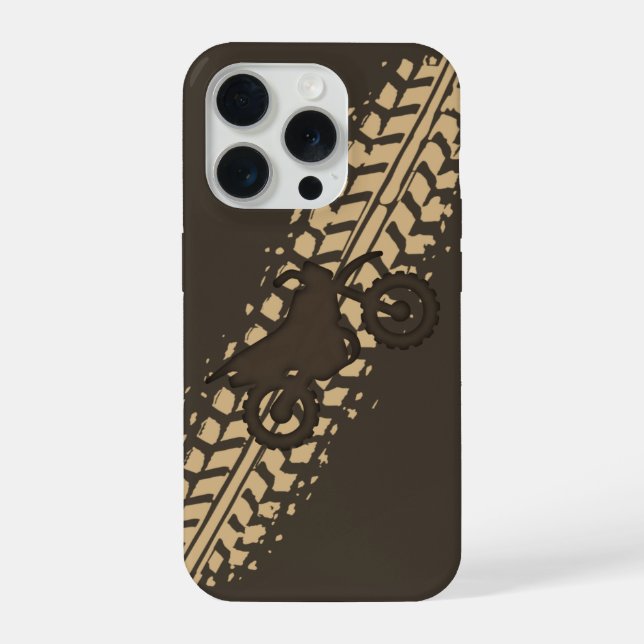 Funda Para iPhone Moto de Cross con Barro (Reverso )