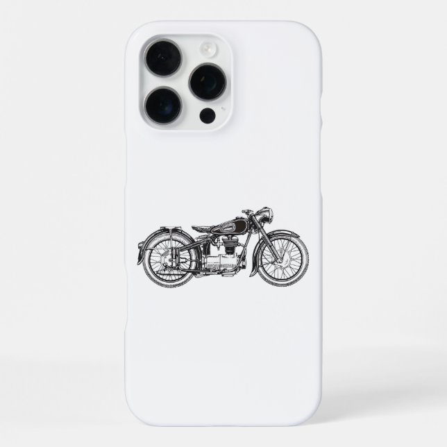 Funda Para iPhone Motocicleta retro vintage _ Me encanta mi motocicl (Reverso )