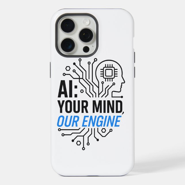 Funda Para iPhone Motor de Sinergia Cognitiva: Fusión Abstracta Huma (Reverso )