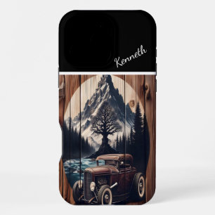 Funda Para iPhone 16 Pro Max Mountain Road Hot Rod
