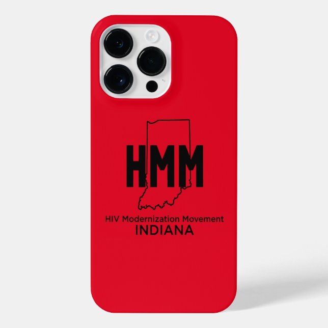 Funda Para iPhone Movimiento de Modernización del VIH Indiana (Reverso)