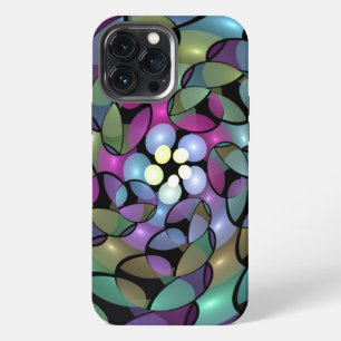 Funda Para iPhone 13 Pro Max Movimientos Coloridos Arte Abstracto Trippy Fracta