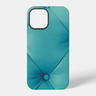 Funda Para iPhone 12 Mueble de textura de cuero marrón lujoso con pero
