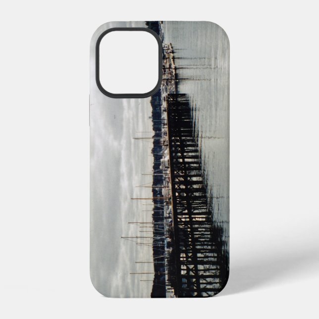 Funda Para iPhone Muelle de barcos (Reverso )
