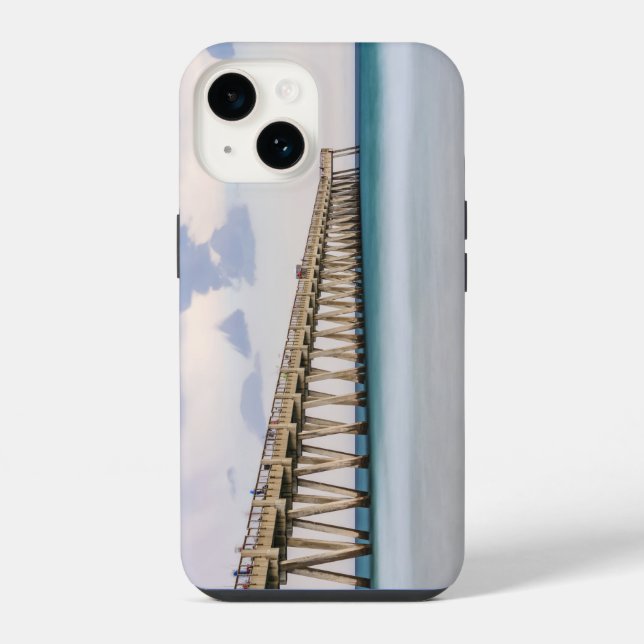 Funda Para iPhone Muelle de pesca de Navarre Beach (Reverso )