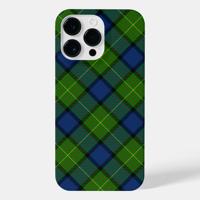 Funda Para iPhone Muir Moore tartan color azul (Reverso)