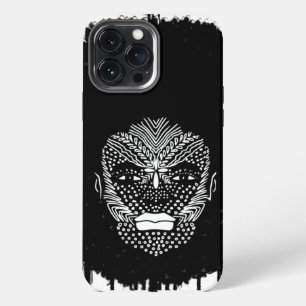 Funda Para iPhone 13 Pro Max Mujer africana Cara con marcas tribales