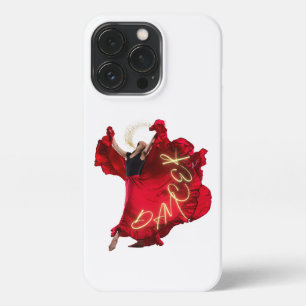 Funda Para iPhone 13 Pro Mujer bailando con vestido rojo