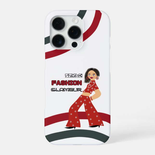 Funda Para iPhone Mujer glamurosa (Reverso)